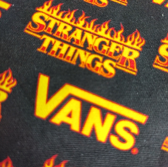 VANS X Stranger Things Bag Cinched Drawstring Canvas Shoe Pouch Skateboarding - Picture 9 of 16